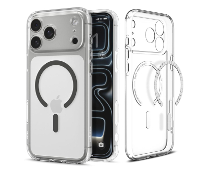 Etui do telefonów SPIGEN Ultra Hybrid Mag Magsafe do Iphone 17 Pro Max Clear/Graphite 8800283314151